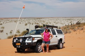 Sarah & Colorado after successfully climbing Big Red